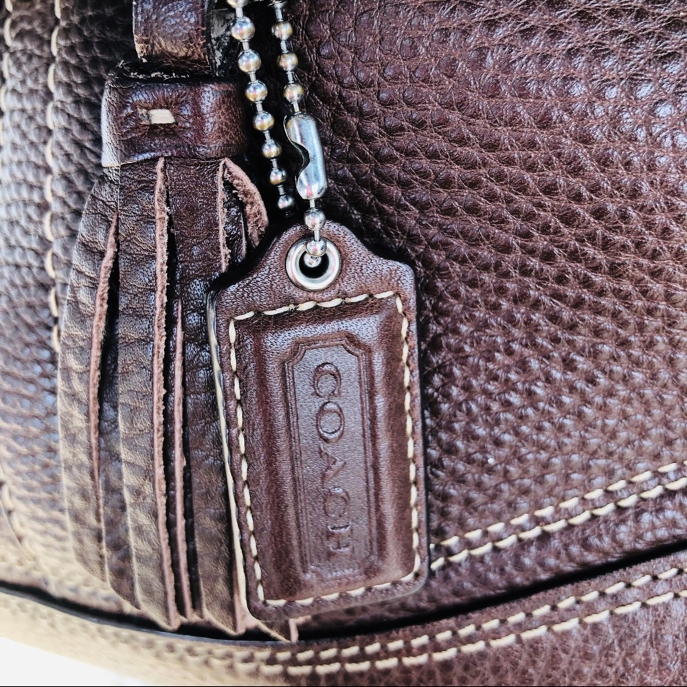 Coach Brown Leather Shoulder Bag - Picture 4 of 8